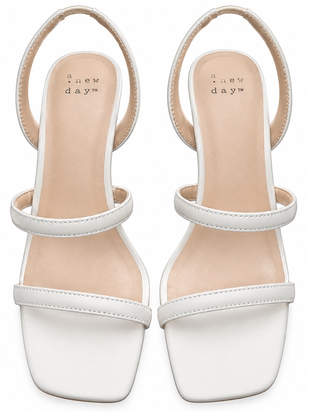 a new day Ivory Double-Strap Slingback Sandals